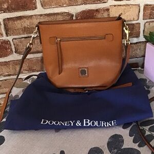 Dooney & Bourke Brown Leather Crossbody Bag
